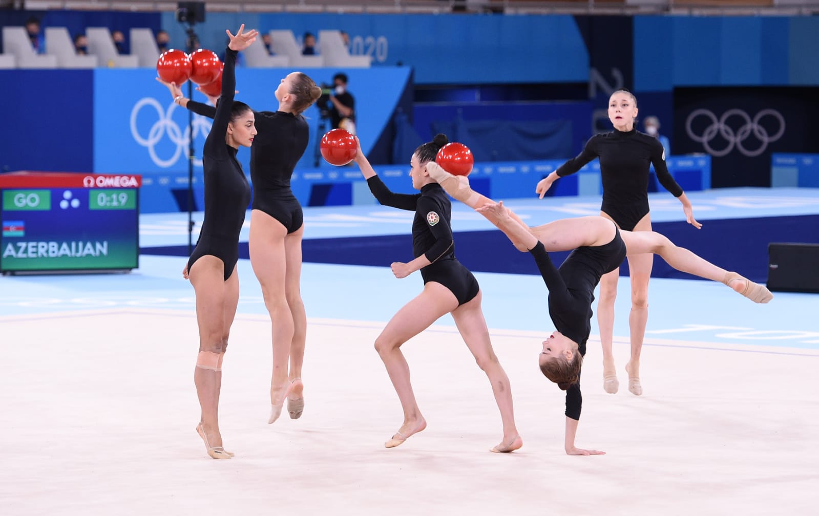 Azərbaycanın qrup hərəkətləri komandası toplarla çıxışı Tokio olimpiadasında
